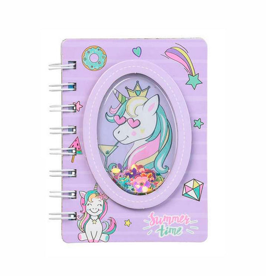 Agenda Libreta Diario Unicornio Pony 3d Corazones Estrellas