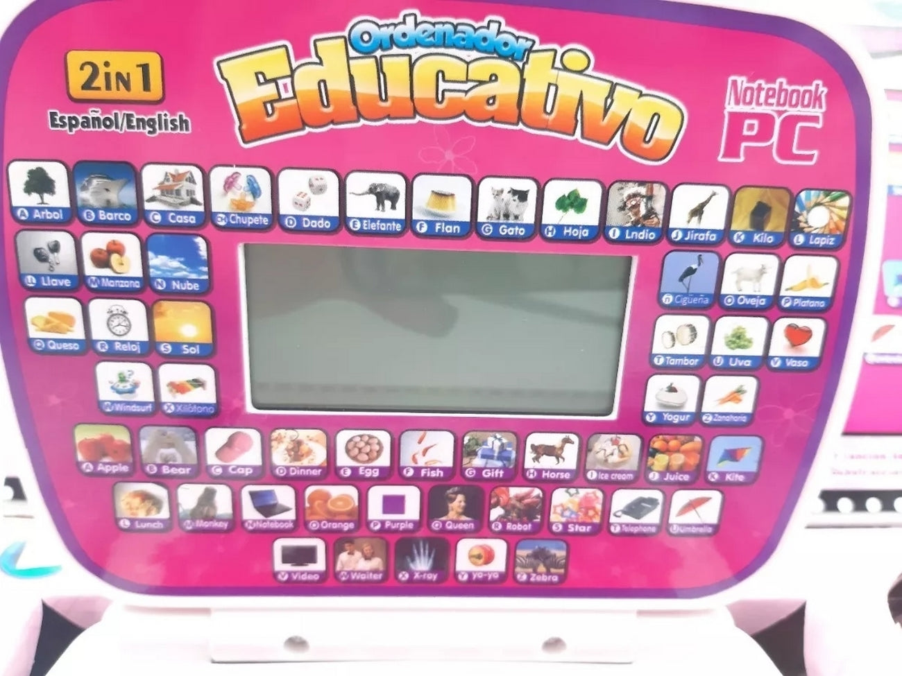 Mi Primer Portátil Infantil Mini Laptop Educativo Sonido Led