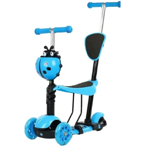 Patineta Scooter Aluminio Silla Ajustable Canasta Mariquita