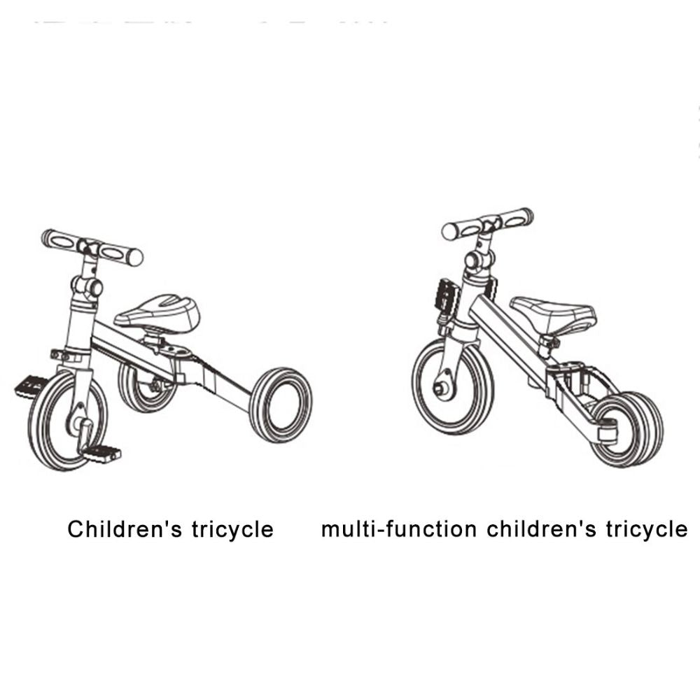 Triciclo Convertible 3 En 1 Niños Y Niñas