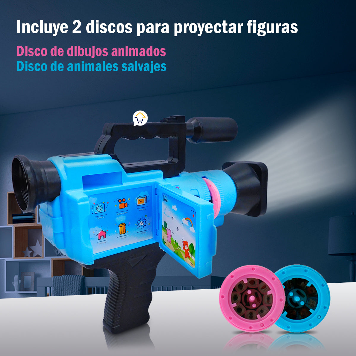 Video Cámara Proyector Didáctico Juguete Niños 6687